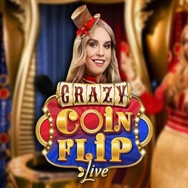 Crazy Coin Flip logo by Evolution at Luna CasinoCrazy Coin Flip