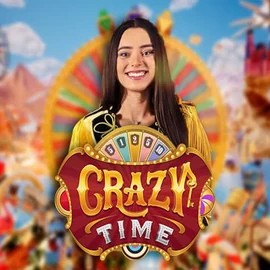 Logo of Crazy Time from Evolution at Luna Casino