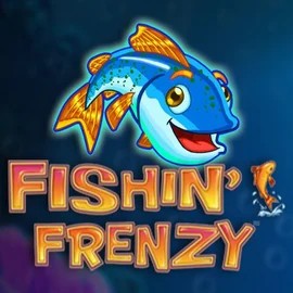 Logo of Fishin Frenzy from Blueprint Gaming at Luna Casino