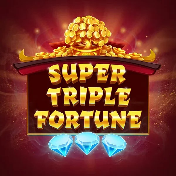 Super Triple Fortune slot logo by Greentube at Luna Casino
