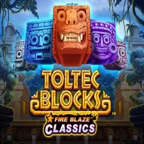 Slots logo of Fire Blaze: Toltec Blocks from Rarestone Gaming at Luna Casino